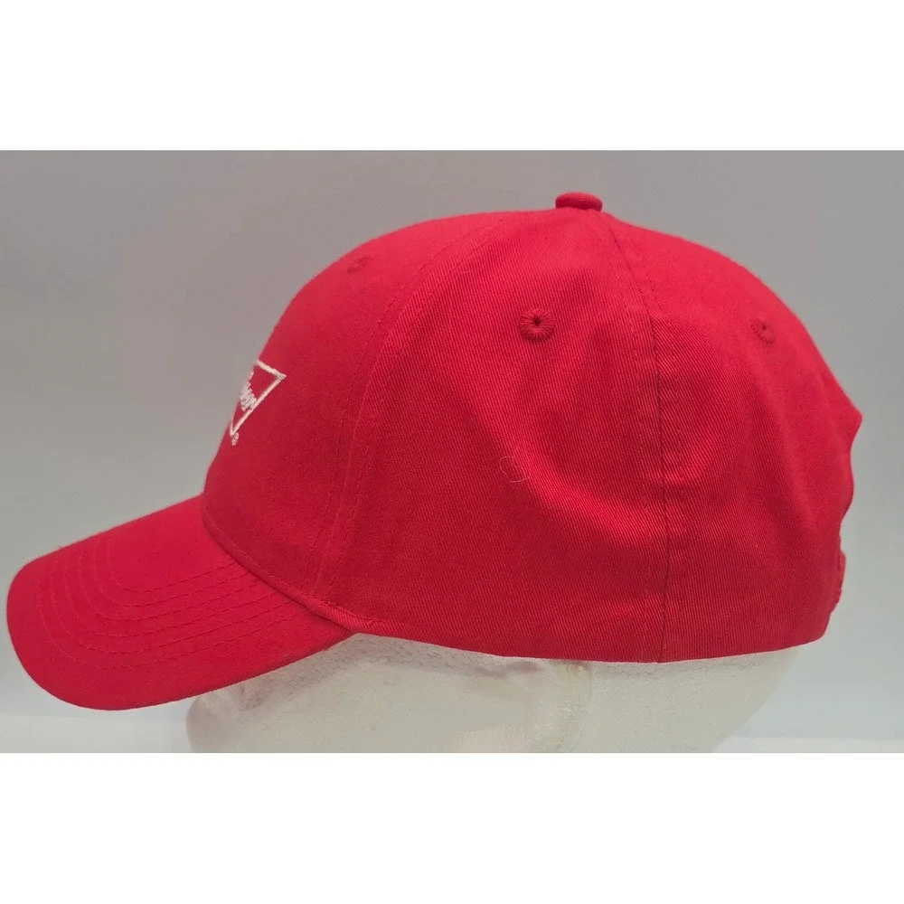 Budweiser Baseball Cap Red Snapback‎ Bowtie Logo Hat NWOT